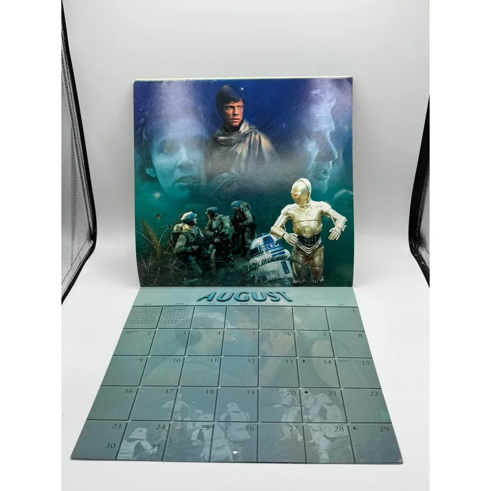 Vintage 1998 Star Wars Return of the Jedi Hallmark Wall Calendar Collectible